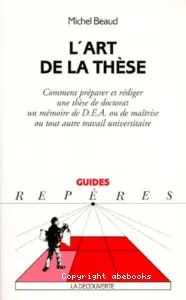 L'art de la thèse