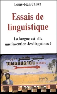 Essais de linguistique