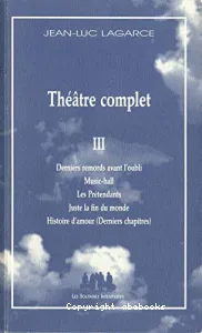 Théâtre complet