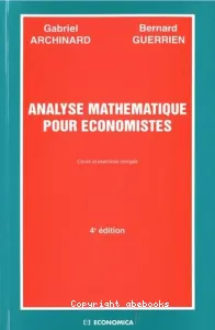 Analyse mathématique pour économistes