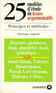 25 modèles d'étude de textes argumentatifs