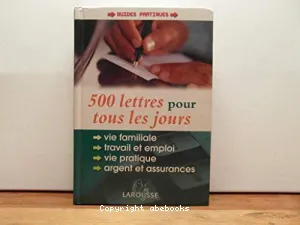 500 lettres pour tous les jours