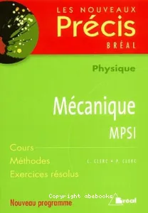 Mécanique, MPSI