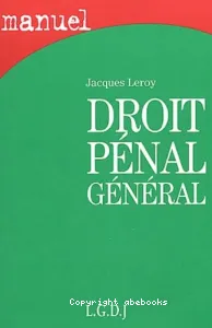 Droit pénal général