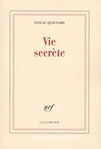 Vie secrète