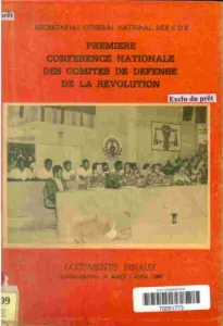 Première conférence nationale des comités de défense de la Revolution