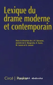 Lexique du drame moderne et contemporain