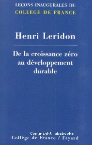 De la croissance zéro au développement durable