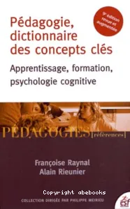 Pédagogie, dictionnaire des concepts clés