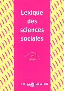 Lexique des sciences sociales