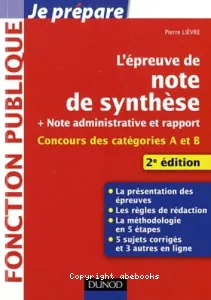 L'épreuve de note de synthèse