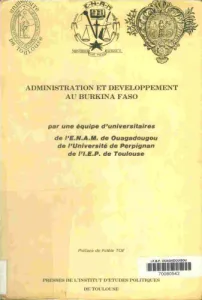 Administration et développement au Burkina Faso