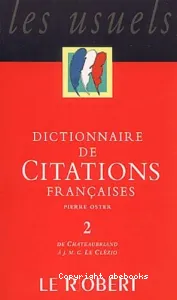 Dictionnaire de citations françaises