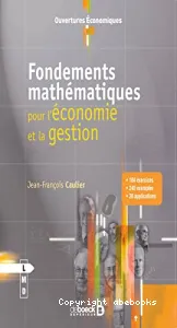 Fondements mathématiques pour l'économie et la gestion