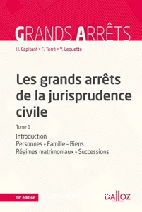 Introduction, personnes, famille, biens, régimes matrimoniaux, successions