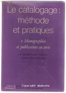 Le catalogage