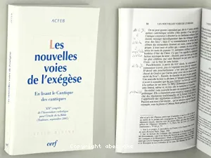 Les nouvelles voies de l'exégèse