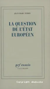 La question de l'État européen