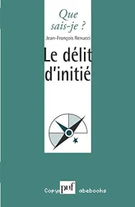 Le délit d'initié