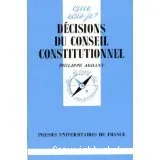 Décisions du Conseil constitutionnel