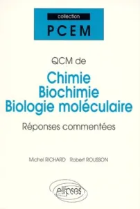 QCM de chimie, biochimie, biologie moléculaire