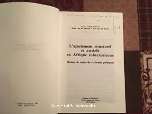 L'ajustement structurel et au-delà en Afrique subsaharienne