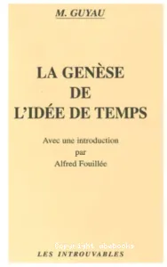 La genèse de l'idée de temps