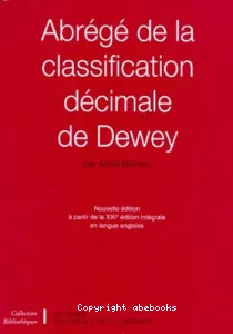 Abrégé de la classification décimale de Dewey