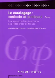 Le catalogage