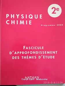 Physique chimie, 2de