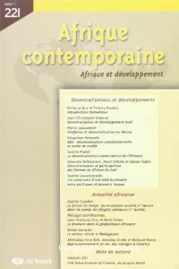 Décentralisations et développements