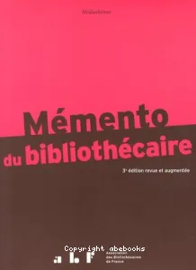 Mémento du bibliothécaire