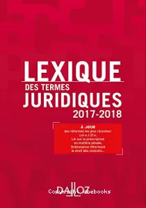 Lexique des termes juridiques