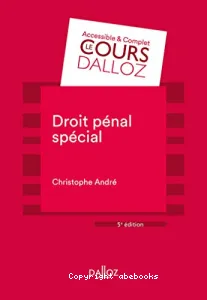 Droit pénal spécial