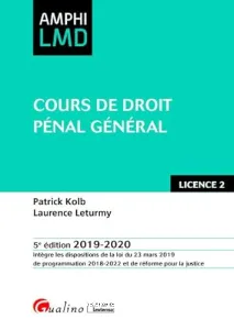 Cours de droit pénal général