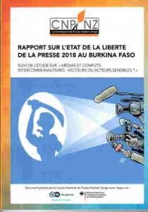 Rapport sur l'état de la liberté de la presse 2018 au Burkina Faso