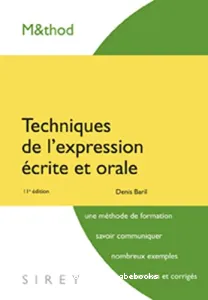 Techniques de l'expression écrite et orale