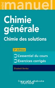 Mini manuel de chimie générale