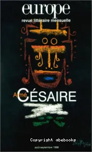 Europe, 832-833 - Aout-Septembre 1998 - Aimé Césaire