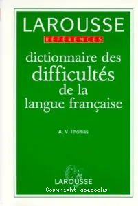 Dictionnaire des difficultés de la langue française