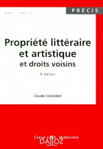 Propriété littéraire et artistique