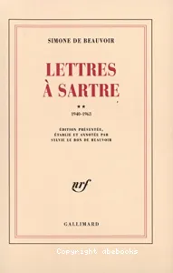 Lettres à  Sartre